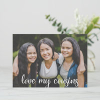 Amar a mis primos Personalizado lindo foto familia
