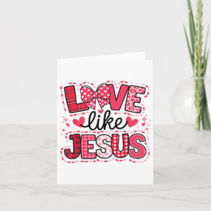 Tarjeta Amar como Jesús Coqueta Lazo San Valentín _1 