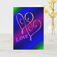 Amar dos corazones El Arcoiris Personalizado