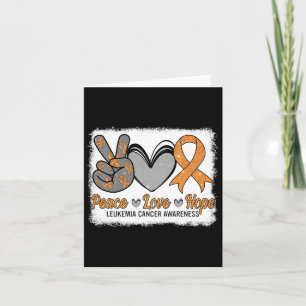 Tarjeta Amar la esperanza Leucemia Conciencia Mes Guerrera