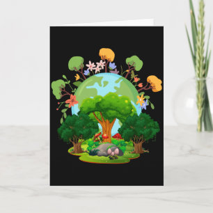 Tarjeta Amar Tu Planeta Madre Tierra Camiseta