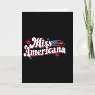Tarjeta Amare Box América 4 De Julio Miss Americana Retro