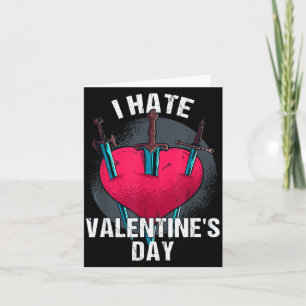 Tarjeta Amargado Día de San Valentín Anti Hater Odio el Dí