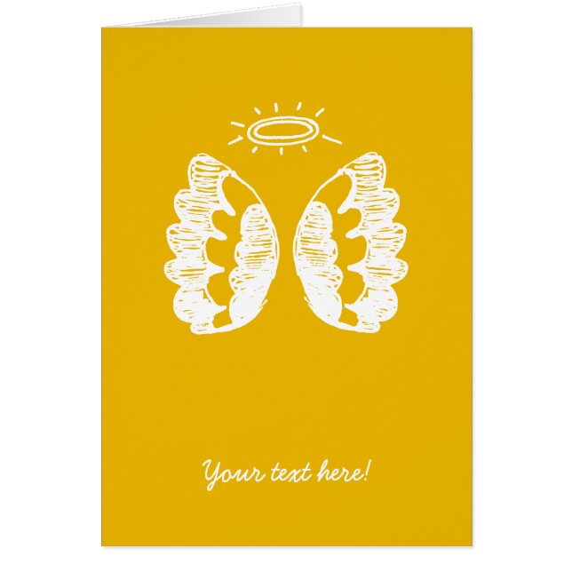 Tarjeta amarilla del ángel (Frente)