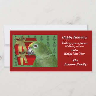 Tarjeta amarilla del día de fiesta del navidad del