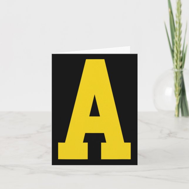 Tarjeta Amarillo a' sobre rojo para Alvin Costume Hallowee (Anverso)