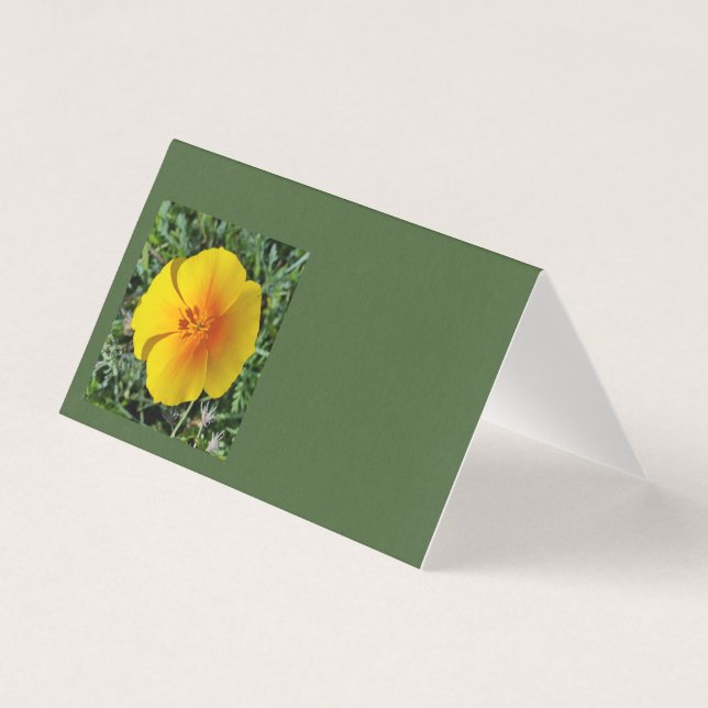 Tarjeta amarillo de otoño (Anverso)