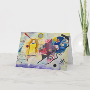 Tarjeta Amarillo, Rojo, Azul por Wassily Kandinsky