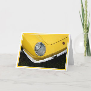 Tarjeta Amarillo vintage