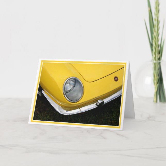 Tarjeta Amarillo vintage (Anverso)