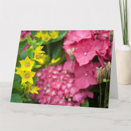 Tarjeta Amarillo y rosa