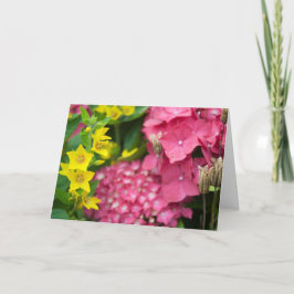 Tarjeta Amarillo y rosa