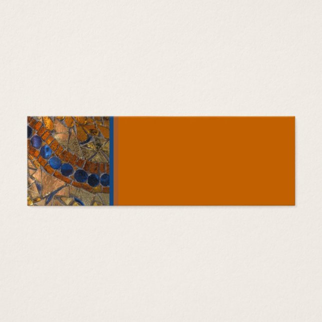 Tarjeta ambarina del mosaico (Frente)