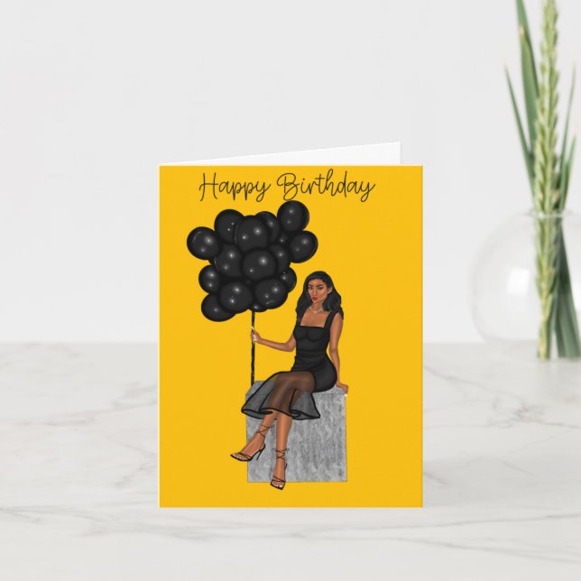 Tarjeta Amber Birthday (Anverso)