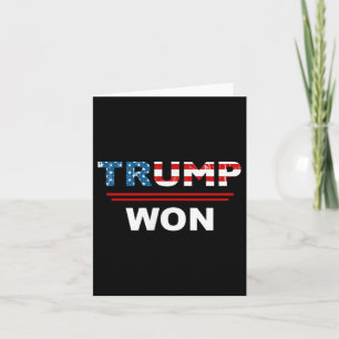 Tarjeta (Ambos lados) Divertido Trump ganó 45-47 Mamáes de