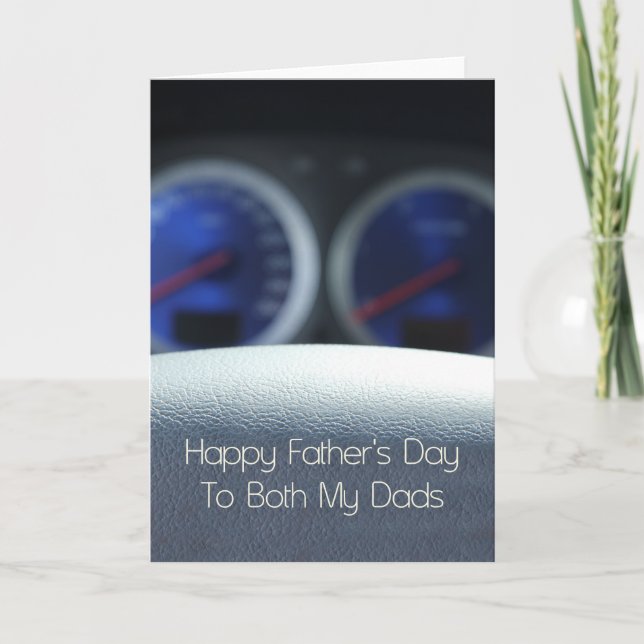 Tarjeta Ambos Papás Feliz Día del Padre (Anverso)