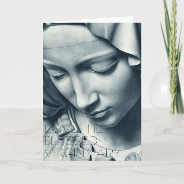 TARJETA AME EL VIRGEN MARÍA BENDECIDO (Anverso)
