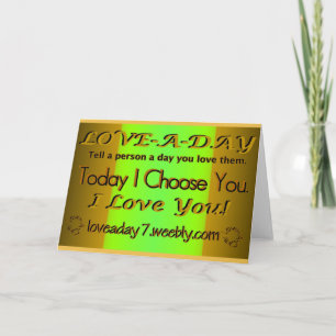 Tarjeta Ame un amarillo Tarjeta-Verde/oscuro del saludo