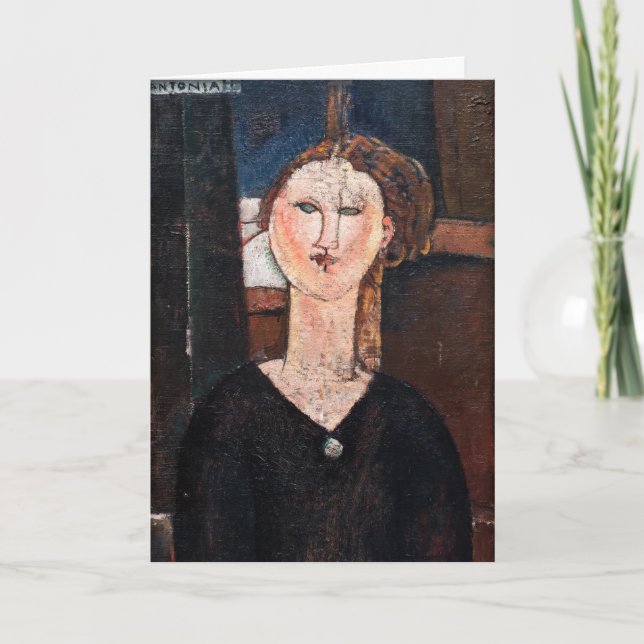Tarjeta Amedeo Modigliani - Antonia (Anverso)