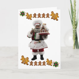 Tarjeta Amer africano. Navidades de la receta de pan de je