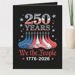 Tarjeta América 250 Años 4 de Julio