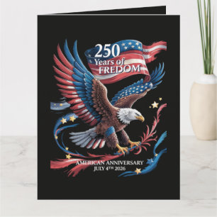 Tarjeta América 250 Años de Libertad 1776-2026