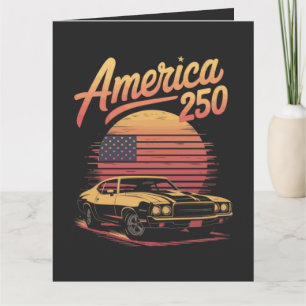 Tarjeta América 250 US Atardecer Retro