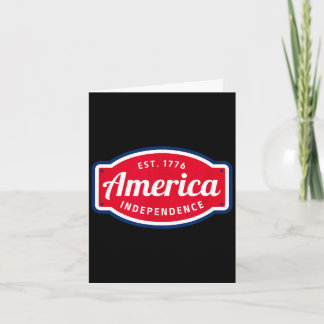 Tarjeta América es 1776 independencia 4 de julio