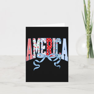Tarjeta América Estados Unidos 4 de julio 1776