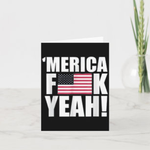 Tarjeta América F Sí Cuatro 4 de Julio