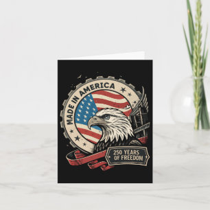 Tarjeta América Retro 250 Aniversario de cumpleaños nos de