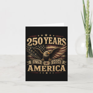 Tarjeta América Retro 250 años 250 aniversario EE. UU.