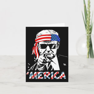 Tarjeta América Trump Feliz 4 De Julio Trump Americano