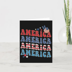 Tarjeta América Usa Cuatro De Julio 4 Para Hombres Mujeres