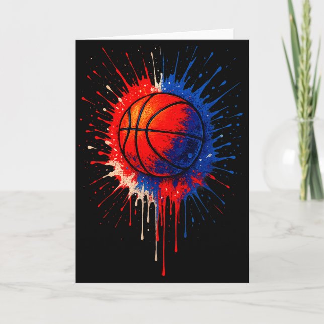 Tarjeta American Basketball Splash Ball Player Team Kids B (Anverso)
