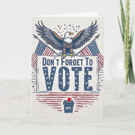 Tarjeta American Eagle Vote Reminder