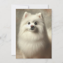 Tarjeta American Eskimo Dog