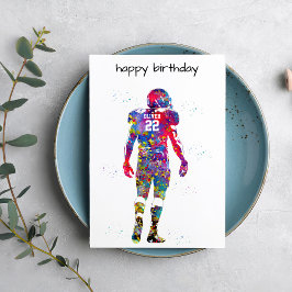 Tarjeta American Football Player