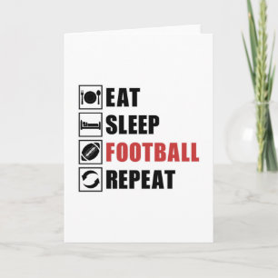 Tarjeta American Football Repeat Team Game USA Gift Idea