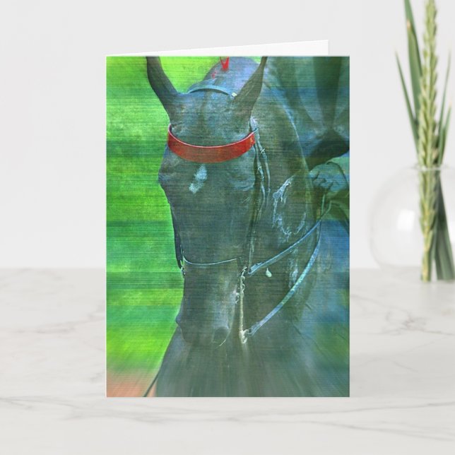 Tarjeta American Saddlebred, Birthday (Anverso)