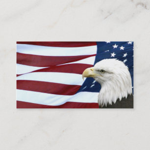 Tarjeta americana patriótica del negocio o del