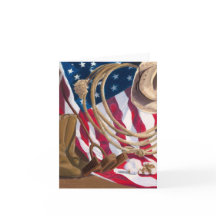 Americano occidental Notecard de la herencia por