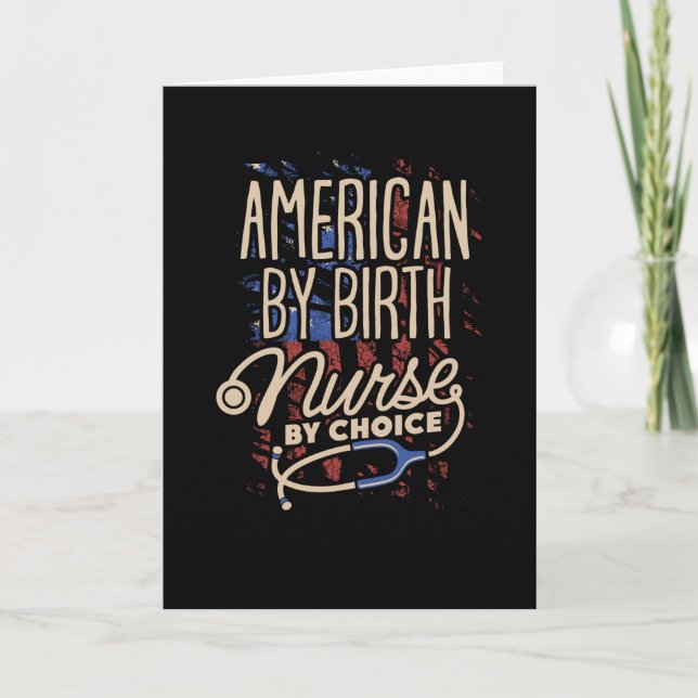 Tarjeta Americano por enfermera de nacimiento por elección (Anverso)