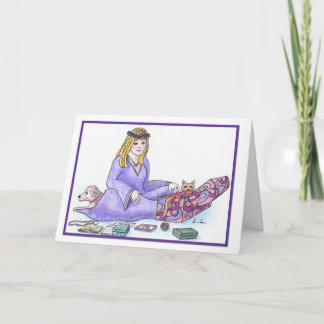 Tarjeta Amethyst - cumpleaños de febrero