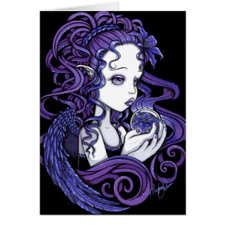 Tarjeta "Amethyst" del arte del ángel de la bola