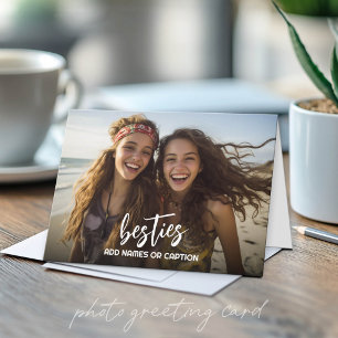 Tarjeta Amigas con foto y texto personalizado - Script