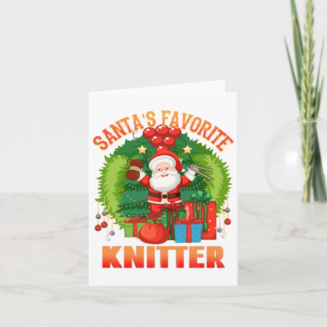 Tarjeta Amigas de Acnur Favorito, Los Tejidos Van A Knit (Anverso)
