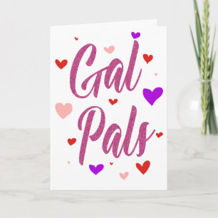 Tarjeta Amigas Feliz Día de Galentines Amor de San Valentí