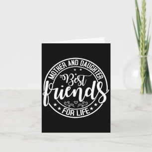 Tarjeta Amigas madre e hija para toda la vida día de la ma