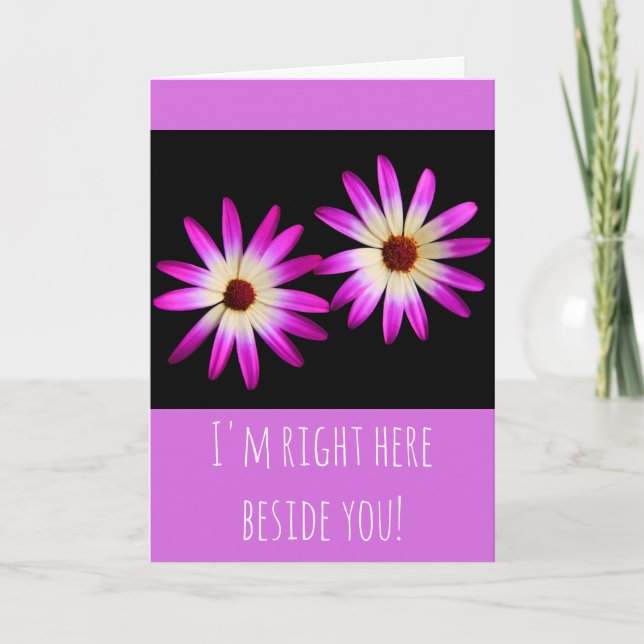 Tarjeta Amigo Alentador Cáncer/Enfermedades Graves (Anverso)